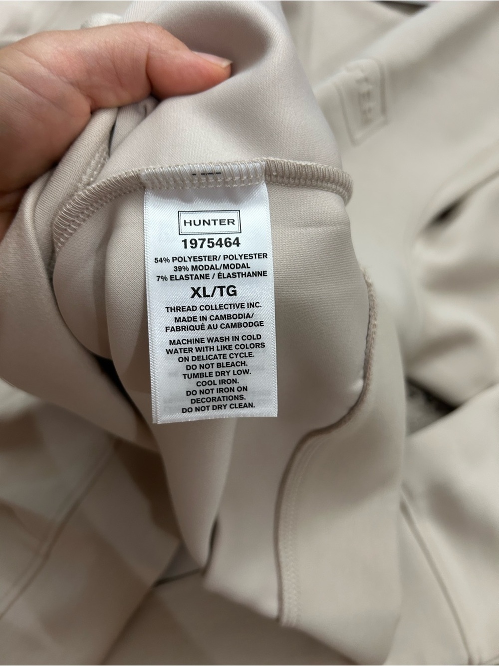 NWT Hunter Men's Sweatshirt tan - Picture 8 of 10